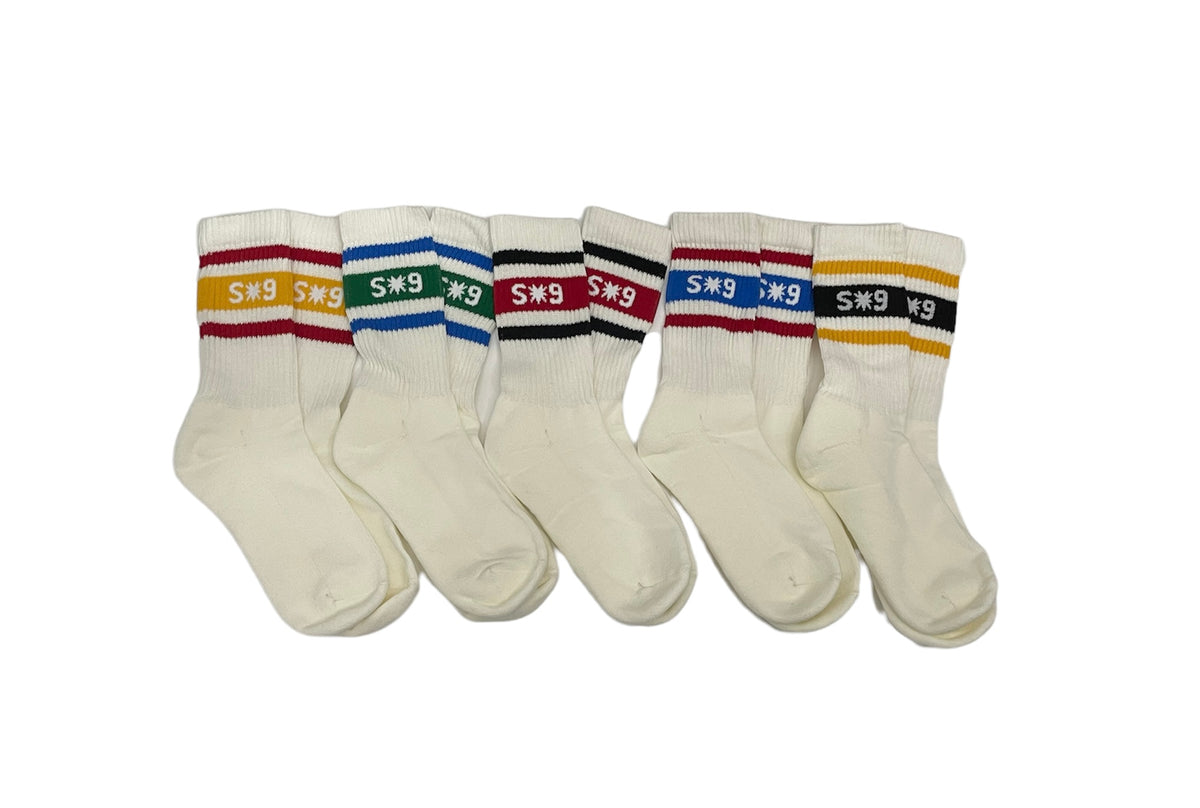 Retro Stripe Crew Sock