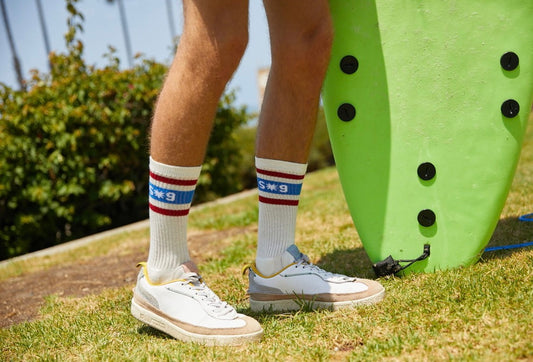 Retro Stripe Crew Sock